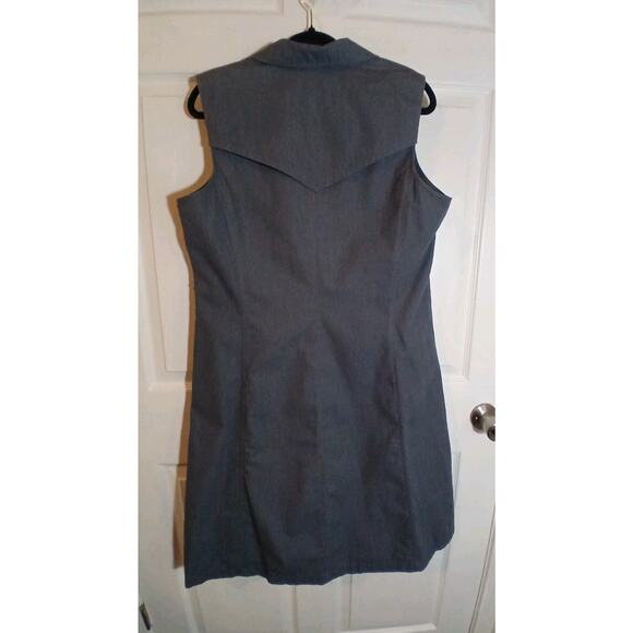 Isaac Mizrahi For Target Shirt Dress Button Up Sleeveless Gray XL - Picture 6 of 10